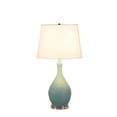 thumbnail image 4 of 28" Aqua Hammered Urn Table Lamp With White Tapered Drum Shade, 4 of 6