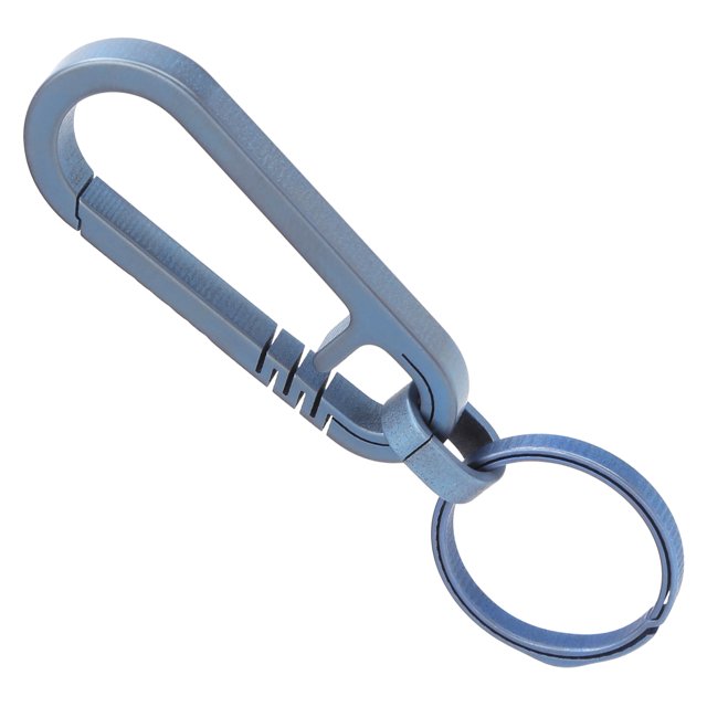 Key Chain Ring Buckle, Elasticity Ergonomic Design Multifunction Carabiner For Family For Home For Outdoor Gray,Blue