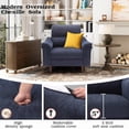 thumbnail image 3 of BedLuxury 42.5'' Wide Modern Accent Chair & Single Sofa Lounge for Living Room, Blue, 3 of 8