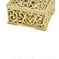 thumbnail image 3 of 12PCS Hollow Candy Box Plastic Candy Case Container for Wedding Bridal Shower SuppliesGold Square, 3 of 4