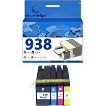938XL Ink Cartridges Compatible for HP Pro 9110B 9120 9130 9720 9730 Inkjet Printers, Leak-Proof Design Crisp Printing