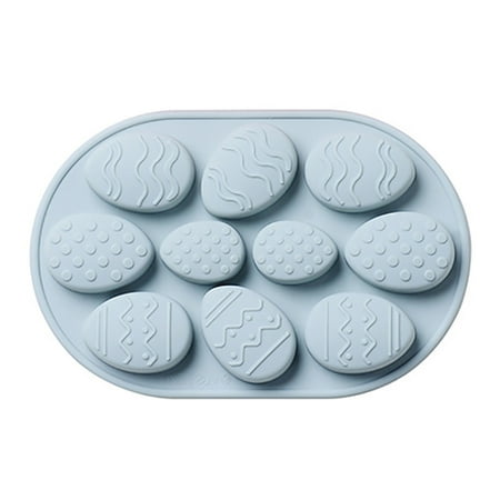 

Easter Egg Cake Mold DIY 10-holes Easter Egg Silicone Mold Silicone Soap Mold