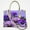 4112, variant on Touch Of Spring Pink- Purple Pansy Flowers Cross Body Bags For Women Small Leather Female Handbags Fashion Top-Handle Totes