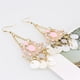 thumbnail image 2 of Accesorio con incrustaciones de de imitación pendientes colgantes de de concha retro, 2 of 8