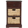 thumbnail image 1 of Safavieh Milan Table d'Appoint avec Rangement en Cerisier Foncé, 1 of 5
