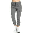 thumbnail image 2 of Travel Outfits Women Airport Summer Women's Pants Lace Belt Belt Sweatpants Loose Casual Sport Pants Women's plus Size Casual for Women 2x Womens Dress Elastic Waist Petite Pant Suits for Grey L, 2 of 7