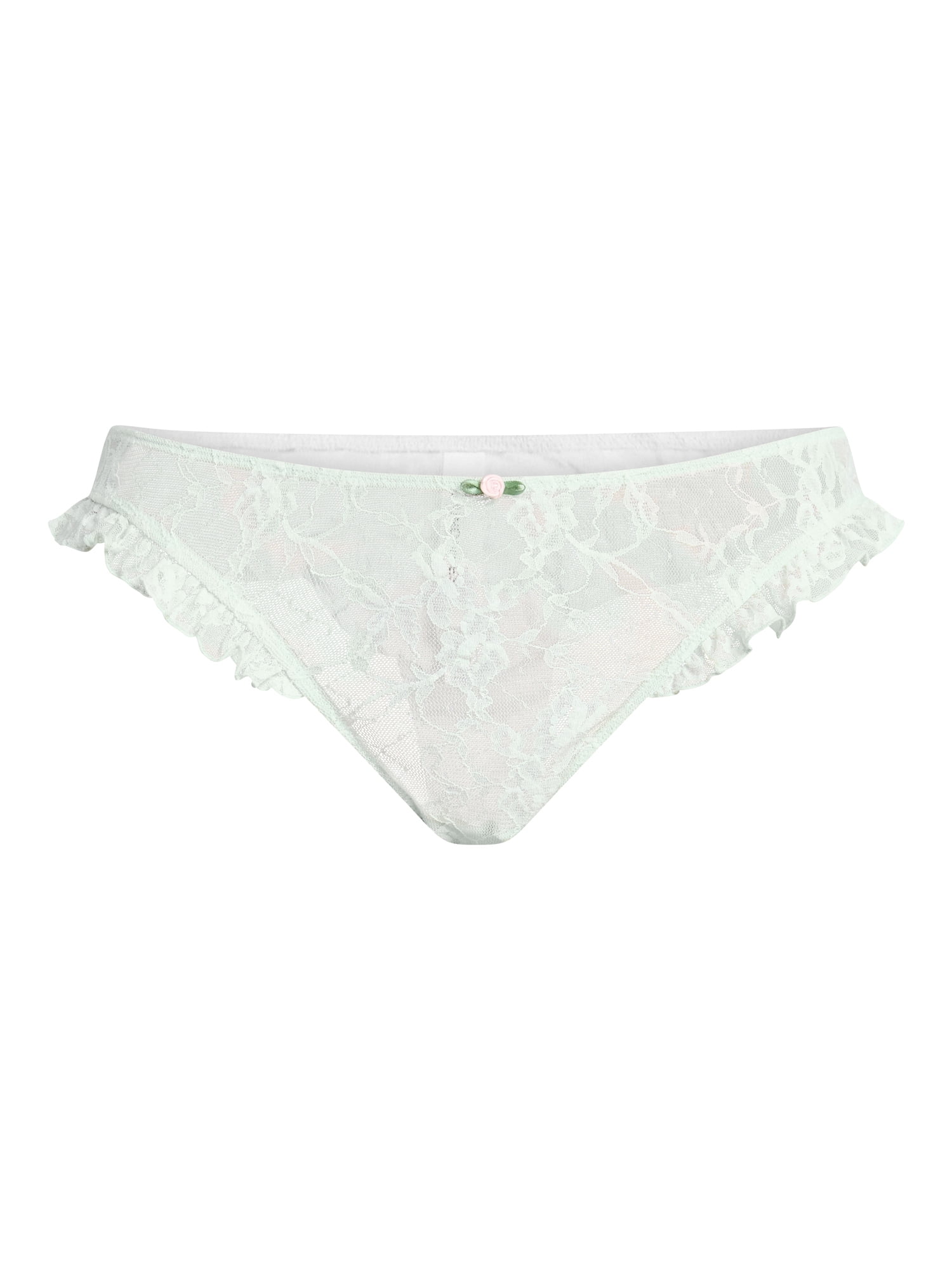 No Boundaries Lace Thong Panties, 2-Pack, Women's XS-XXXL