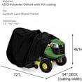 thumbnail image 2 of Indeedbuy Riding Lawn Mower Cover, Waterproof Tractor Cover Fits Decks up to 54",Heavy Duty 420D Polyester Oxford, Durable, UV, Water Resistant Covers for Your Rider Garden Tractor 72"L x 54"W x 46"H, 2 of 6
