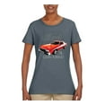 thumbnail image 2 of Ford '76 Gran Torino Vintage Car Cars and Trucks Womens Graphic T-Shirt, Charcoal, 2XL, 2 of 3