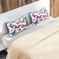 thumbnail image 6 of Satin Pillowcase Home Luxury Envelope Pillowcases Soft And Smooth Gorgeous Butterfly, 6 of 6
