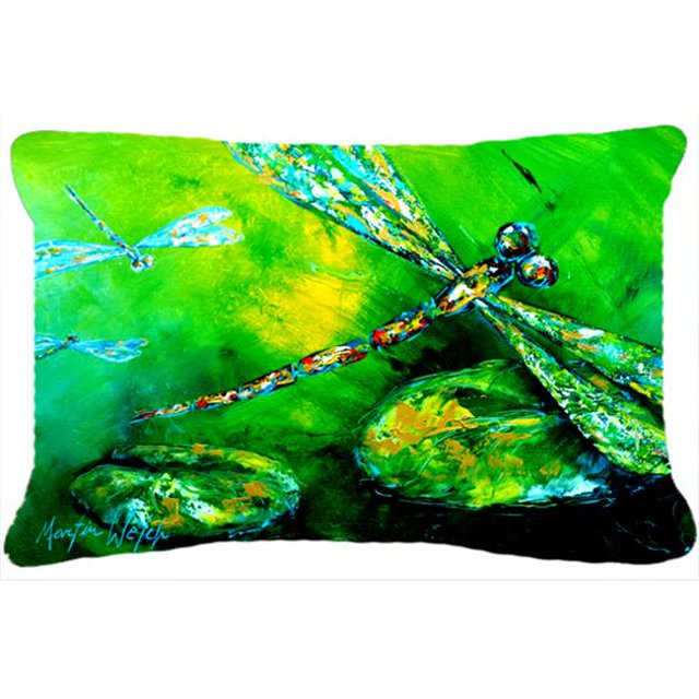 12 x 16 Po Libellule Été Mouches Intérieur & Extérieur Tissu Coussin Décoratif