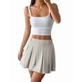 thumbnail image 2 of Pleated Skirts for Women Mini High Waist - Tennis Skirt A-Line Cheerleader Skirt S, 2 of 9
