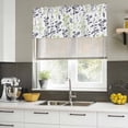 thumbnail image 5 of Grey Green Botanical Valances for Windows, Decorative Rod Pocket Window Valance Curtains, Watercolor Spring Floral Summer Leaf Short Curtain Drapes for Kitchen/Living Room, 2 Panels, 42" W x 12" L, 5 of 8
