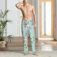 thumbnail image 6 of Lsque Vintage Floral Print Men's Pajama Pants, Lounge Pant - Comfortable Home Wear,Elastic Waistband, Stylish Design-XX-Large, 6 of 9