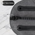 thumbnail image 5 of MOMOTOYS Compact Crochet Yarn Organizer & Storage Bag for Yarn & Crochet Hooks, Gray, 5 of 8