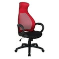 thumbnail image 1 of Chaise de bureau adj. avec cartouche à gaz, Rouge/Noir, 1 of 2