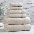 thumbnail image 2 of Superior Egyptian Cotton Absorbent 6-Piece Stone Towel Set, 2 of 13