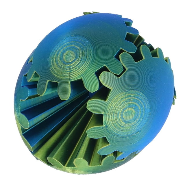 Gear Ball, 3D Printed Gear Ball Spin Ball Cube Fidget Toys, Gear Sphere, Gear Ball Fidget Toy, Stress Ball, GearSphere Desk Toy, Gear Toy for Anxiety Relaxing
