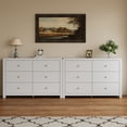 thumbnail image 3 of May in Color Modern 6-Drawer Chest of Drawers, with Rounded Corners, White, 47 in, 3 of 9