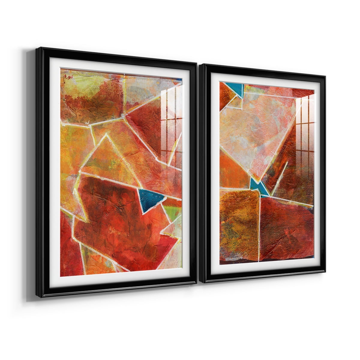 Wexford Home Primary Connection VII Premium Framed Print, 18.5" x 24.5" - Ready to Hang, Black (Set of 2)