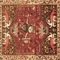 thumbnail image 1 of Ahgly Company Indoor Square Animal Brown Traditional Area Rugs, 4' Square, 1 of 4