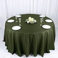 thumbnail image 3 of BalsaCircle 6 Pieces 132" Olive Green Round Polyester Tablecloths Fabric Table Linen, 3 of 8