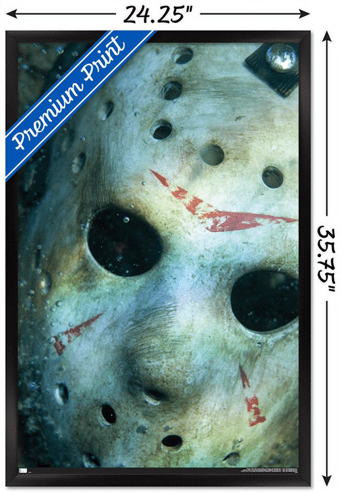 Friday the 13th - Underwater Wall Poster, 22.375" x 34", Framed