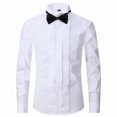 thumbnail image 4 of Chemise Habillée à Manches Longues pour Hommes, Coupe Régulière, Taille M-6TG, 4 of 10