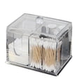 thumbnail image 3 of IBASETOY White Cotton Swab Container with Lids for Cosmetics Storage and Swabs Holding, Material, 6.5 x 4.5 x 4.5 inches, 3 of 8