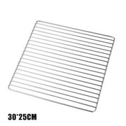 Barbecue Bbq Grill Net Stainless Steel Rack Grid Grate Replacement For Camping New