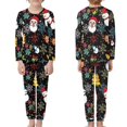 thumbnail image 2 of Renewold Christmas Matching Pajamas for Family Sets 2 Pieces Durable Pjs Shirt Long Pants with Big Pockets Colorful Snowflake Snowman Boys Girls Loungewear Size 9-10, 2 of 5