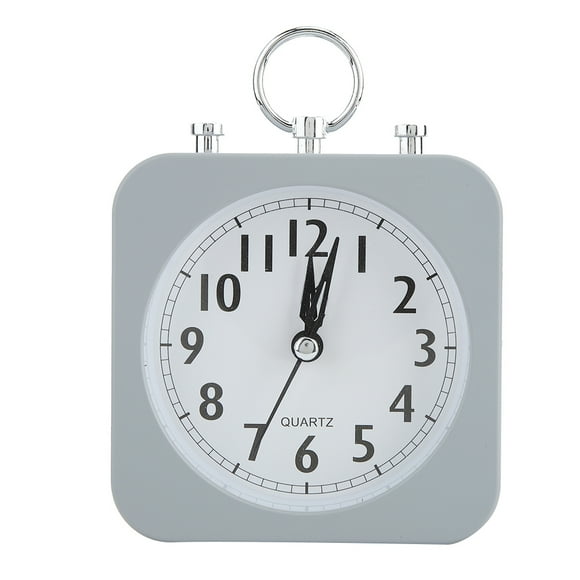 Reloj Despertador Silencioso Vintage NikouMX Gris