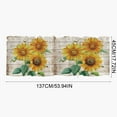 thumbnail image 3 of Btomtd Sunflower Window Valance Cottage Layout Curtain Decoration Curtain Rod Pocket Valance for Kitchen Living Room Bedroom, 17.71x53.93 inch, C, 3 of 5