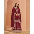 thumbnail image 2 of Tenue de Fête de Mariage Personnalisée Kurti Robe Palazzo, Kurta Droite Toutes Tailles avec Sharara, 2 of 5