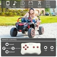 thumbnail image 2 of LUIBAS 24V 4WD 2-Seater Battery Powered Ride On Car XXXL Ride On Toys for Big Kids Electric UTV Off-Road Truck Vehicles with Remote Control, EVA Rubber Tires, Bluetooth for Kids 3-12 Year, Red, 2 of 6