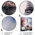 thumbnail image 3 of Designart "The Splendid Eiffel Tower in Paris V" City Paris Metal Art Print, 3 of 5