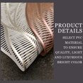 thumbnail image 3 of Coasters Ensemble de 4 Sets de Table Ronds en PVC Pressé Rose, 3 of 5