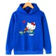 thumbnail image 3 of Sudadera informal de calle kawaii con dibujos animados de Hello Kitty para niños y niñas de 3 a 14 años con diseño de Sunshine, sudadera para deportes al aire libre para niños, 3 of 5