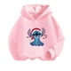 thumbnail image 4 of Conjunto de sudadera con capucha de Stitch Kawaii para niñas, sudaderas casuales de manga larga de Hello Kitty, tops de chándal para niños de 2 a 13 años, tops casuales, 4 of 5