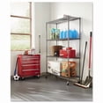 thumbnail image 6 of Nsf Certified 4-Shelf Wire Shelving Kit With Casters, 48w X 18d X 72h, Black Anthracite, 6 of 11