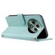 thumbnail image 3 of For Oppo Reno12 F 4G Wallet Case Rhombus Grid PU Leather Phone Cover - Green, 3 of 5