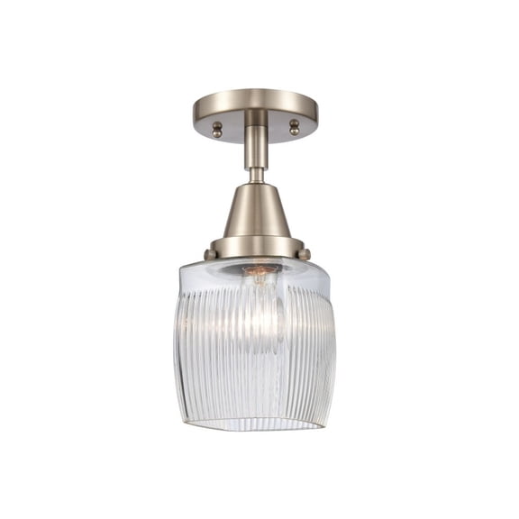 Innovations Lighting - Colton - 1 Light Flush Mount  Brushed Satin Nickel Finish