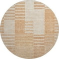 thumbnail image 2 of Addison Rugs Mayfield Washable Transitional Striped Salmon Round Rug, 8' x 8', 2 of 5