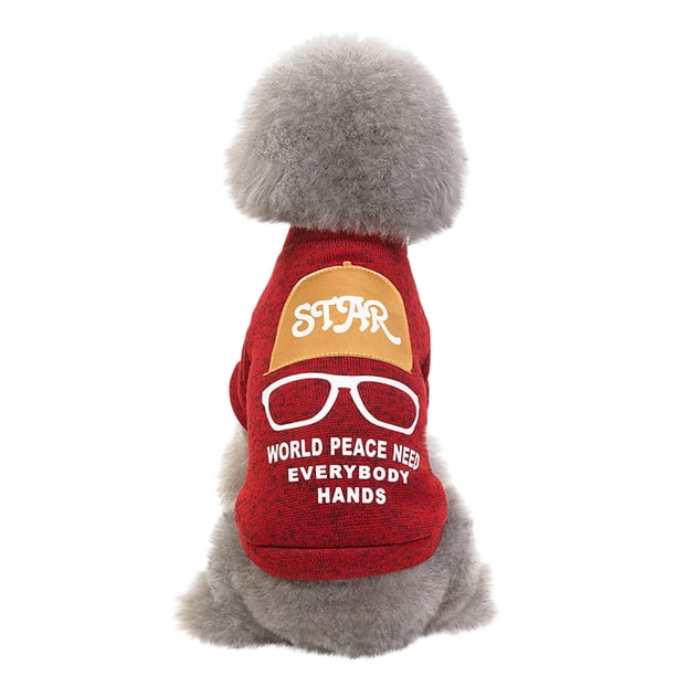 Ropa Navideña para Mascotas XWSHYW Gafas Sombrero Suéter