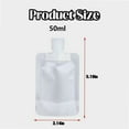 thumbnail image 3 of 12 Counts Reusable Plastic Pouches, Squeeze Bulk Pouches, Clear Juice Drink Bags for Travel Beverage Adults, 3 of 6