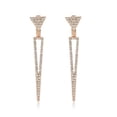 thumbnail image 3 of Personality Earrings Leaves Beautiful Diamond Earrings Irregular Mesh, 3 of 9