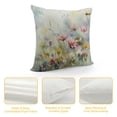 thumbnail image 4 of PHYHOO Spring Summer Floral Throw Pillow Covers  Colorful Wildflower Outdoor Pillows Cover Watercolor Flowers Rustic Farmhouse Linen Decorative Cushion Case for Couch Bed Decor, 4 of 5