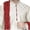 Off-White, variant on SKAVIJ Men's Kurta Pajama and Scarf Set Art Silk Indian Ethnic Dress Beige L