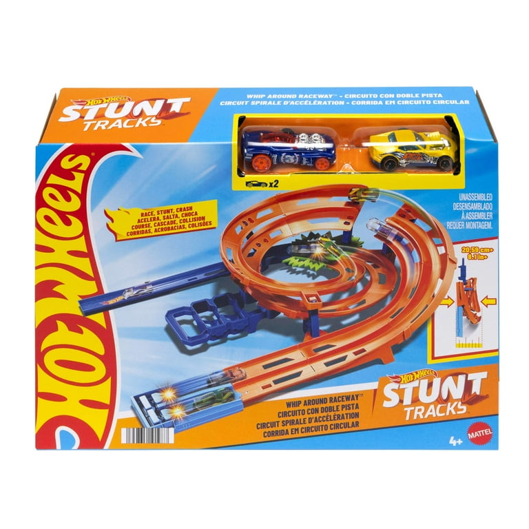 Hot Wheels Whip Around Raceway Track Set, Includes Toy Cars in