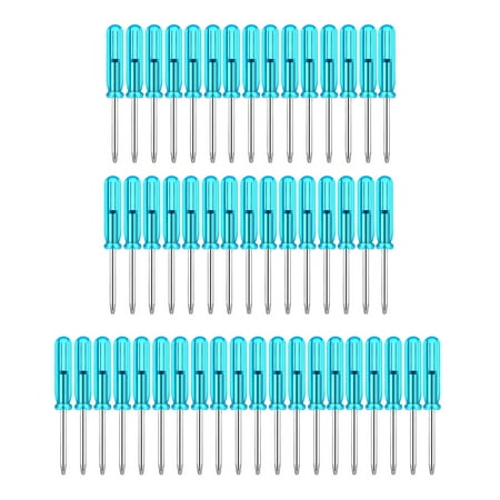 

Set of 50 Pocket Screwdrivers Repair Tool Blue Handle Screwdriver for Mechanical Electrician Electronics Technician Assemblers Sturdy Cross Head